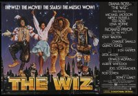 6g0204 WIZ British quad 1978 Diana Ross, Michael Jackson, Pryor, Wizard of Oz, ultra rare!