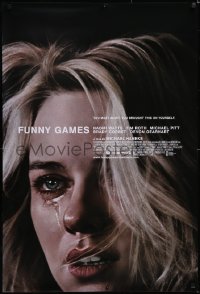 6g0818 FUNNY GAMES 1sh 2007 Michael Haneke directed, creepy image of crying Naomi Watts!