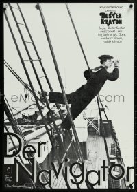 6g0706 NAVIGATOR German R1974 completely different image of Buster Keaton on ship by Hans Hillmann!