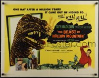 6g0398 BEAST OF HOLLOW MOUNTAIN 1/2sh 1956 it came out after a million years to kill!