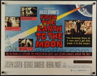 6g0441 FROM THE EARTH TO THE MOON 1/2sh 1958 Jules Verne's boldest adventure dared by man!