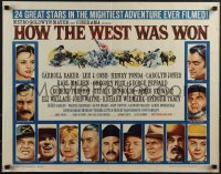 6g0452 HOW THE WEST WAS WON style B 1/2sh 1964 John Ford epic, Reynolds, Gregory Peck & all-star cast