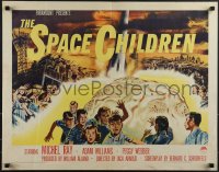 6g0494 SPACE CHILDREN 1/2sh 1958 Jack Arnold, great sci-fi art of kids, rocket & giant alien brain!