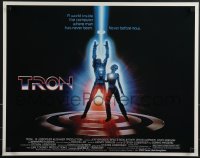 6g0507 TRON 1/2sh 1982 Walt Disney sci-fi, Jeff Bridges in a computer, cool special effects!