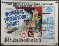 6g0523 WOMEN OF THE PREHISTORIC PLANET 1/2sh 1966 savage planet women attack female space invaders!