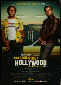 6g0158 ONCE UPON A TIME IN HOLLYWOOD advance DS Japanese 29x41 2019 Pitt and Leonardo DiCaprio!