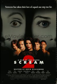 6g0936 SCREAM 2 1sh 1997 Wes Craven directed, Neve Campbell, Courteney Cox