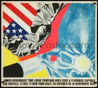 6g0652 JAMES ROSENQUIST LEO CASTELLI 24x27 museum/art exhibition 1970 NYC, ultra rare!