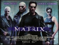 6g0032 MATRIX subway poster 1999 Keanu Reeves, Carrie-Anne Moss, Laurence Fishburne, Wachowskis!