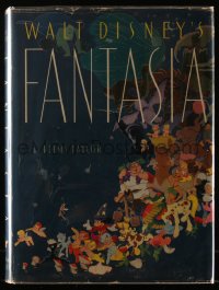 6h0052 FANTASIA 10x13 hardcover book 1940 with color illustrations, in its ultra rare dust jacket!
