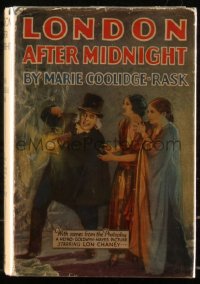 6h0058 LONDON AFTER MIDNIGHT Grosset & Dunlap hardcover book 1928 w/images Lon Chaney's movie, rare!