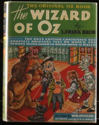 6h0069 WIZARD OF OZ hardcover book 1939 different cover art, interior art by Denslow, ultra rare!
