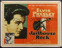 6h0182 JAILHOUSE ROCK style A 1/2sh 1957 great classic art of Elvis Presley by Bradshaw Crandell!