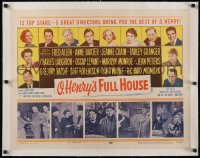 6h0492 O HENRY'S FULL HOUSE linen 1/2sh 1952 young Marilyn Monroe, Fred Allen, Anne Baxter, Crain