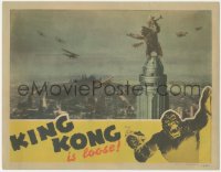 6h0156 KING KONG LC R1942 most classic image of giant ape on Empire State Building, ultra rare!