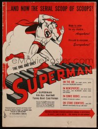 6h0196 SUPERMAN pressbook 1948 Kirk Alyn as the classic comic book super hero, serial, rare!