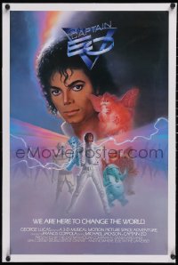 6h0558 CAPTAIN EO linen 19x29 special poster 1986 3-D, Michael Jackson, Francis Ford Coppola, Disney!
