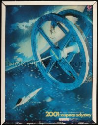 6h0092 2001: A SPACE ODYSSEY Cinerama lenticular 11x14 special poster 1968 McCall space wheel art!