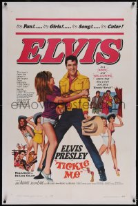6h1018 TICKLE ME linen 1sh 1965 Elvis Presley is fun, wild & wooly, spooky & full of joy & jive!