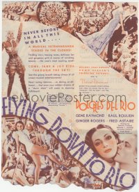 6h0021 FLYING DOWN TO RIO herald 1933 Dolores Del Rio, Ginger Rogers, Fred Astaire, deco images!