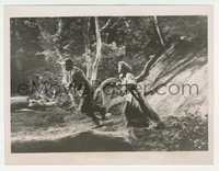 6j1326 BRINGING UP BABY 7x9.25 news photo 1938 Katharine Hepburn & Cary Grant hunting the leopard!