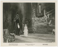 6j1345 DRACULA 8x10 still R1951 Tod Browning classic, vampire Bela Lugosi & Helen Chandler in castle!