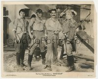 6j1347 DUCK SOUP 8x10 still 1936 portrait of The Four Marx Brothers Groucho, Harpo, Chico & Zeppo!