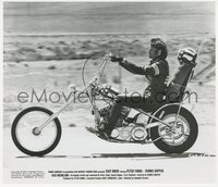 6j1349 EASY RIDER 8x9.5 still 1969 best profile portrait of biker Peter Fonda on his motorcycle!