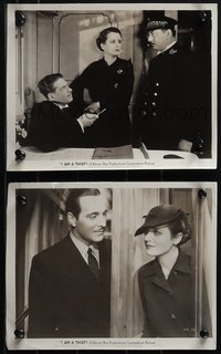 6j1606 I AM A THIEF 2 8x10 stills 1934 great images of Mary Astor, Ricardo Cortez & Irving Pichel!