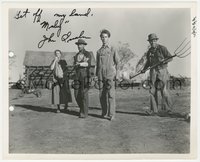 6j0122 JOHN QUALEN signed 8.25x10 still 1939 refusing to leave his farm in The Grapes of Wrath!