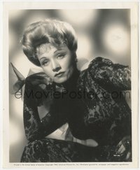 6j1406 MARLENE DIETRICH 8x10 still 1942 sexy seated portrait in wild lace dress from The Spoilers!