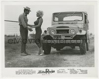 6j1412 MOTORPSYCHO 8.25x10.25 still 1965 Russ Meyer, sexy blonde seduces man by Toyota Land Cruiser!