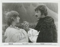 6j0126 OLIVER REED signed 8x10.25 still 1971 great close up with Gemma Jones in The Devils!