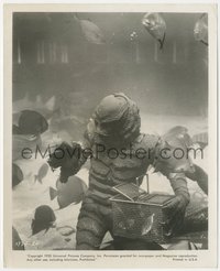 6j1433 REVENGE OF THE CREATURE 8x10 still 1955 great c/u of the monster underwater with trap!