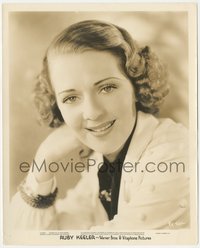 6j1438 RUBY KEELER 8x10 still 1930s Warner Bros studio portrait resting her head on her hand!