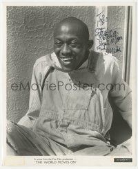 6j0129 STEPIN FETCHIT signed 8.25x10 still 1934 great Fox portrait when he made The World Moves On!