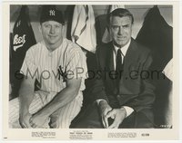 6j1458 THAT TOUCH OF MINK 8x10.25 still 1962 c/u of Cary Grant & Mickey Mantle in NY Yankees dugout!