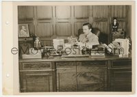 6j1467 WALT DISNEY 8x11 key book still 1940s sitting at his desk reading by Charlie McCarthy doll!
