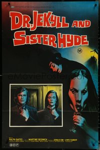 6j0328 DR. JEKYLL & SISTER HYDE Aust 1sh 1972 transformation of man to woman actually takes place!