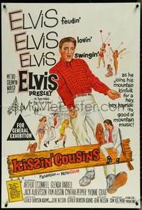 6j0336 KISSIN' COUSINS Aust 1sh 1964 hillbilly Elvis Presley, feudin', lovin', swingin', rare!