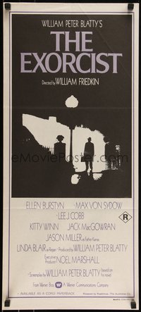 6j0360 EXORCIST Aust daybill 1974 William Friedkin, Max Von Sydow, William Peter Blatty horror!