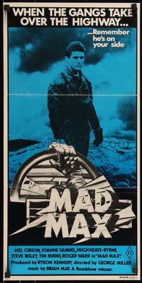6j0370 MAD MAX Aust daybill R1981 Mel Gibson in George Miller's post-apocalyptic classic!