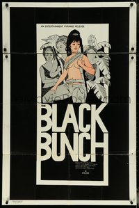 6j0785 BLACK BUNCH 1sh 1974 completely different sexy art of 'commandos', rare!