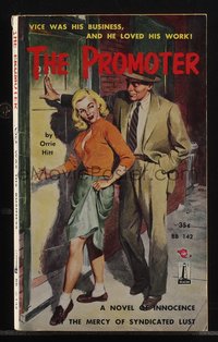 6j1292 PROMOTER paperback book 1957 innocence at the mercy of syndicated lust, Popp art, ultra rare!