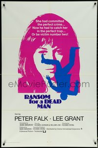 6j0831 COLUMBO RANSOM FOR A DEAD MAN int'l 1sh 1971 Peter Falk, Lee Grant, John Fink!
