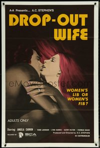 6j0868 DROP-OUT WIFE 1sh 1972 written by Ed Wood, women's lib or women's fib, sexy image!