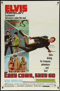 6j0873 EASY COME EASY GO 1sh 1967 scuba diver Elvis Presley looking for adventure & fun!