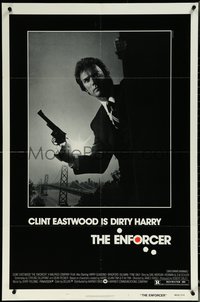 6j0882 ENFORCER 1sh 1976 classic image of Clint Eastwood as Dirty Harry holding .44 magnum!