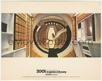 6j1305 2001: A SPACE ODYSSEY Cinerama color English FOH LC 1968 stewardess walking upside-down!