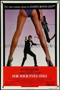 6j0899 FOR YOUR EYES ONLY 1sh 1981 no one comes close to Roger Moore as super spy James Bond 007!